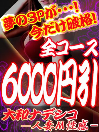 大和ナデシコ～人妻M性感～の夢の３Pコース：60分22000円～